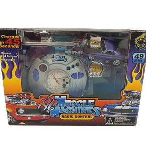 RC Muscle Machines 70 Cuda 49MHz Radio Control Car Purple w/ Box NEW